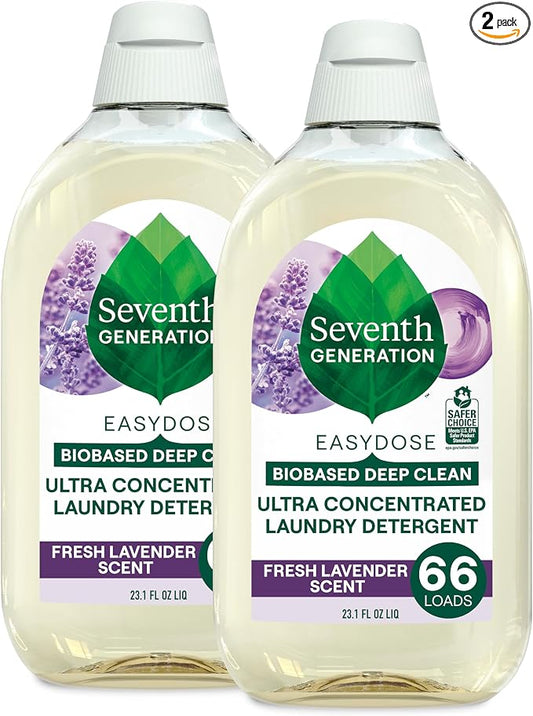 Seventh Generation EasyDose Laundry Detergent Fresh Lavender Scent 2 Pack Ultra by SeventhGeneration