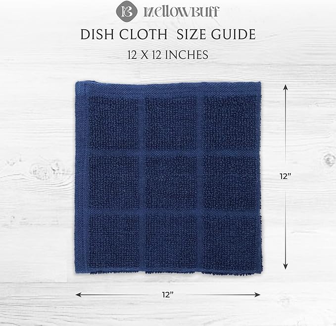 100% Cotton Terry Dish Cloth & Dish Towel, 6 Pack, Super Soft and Absorbent - Image 4