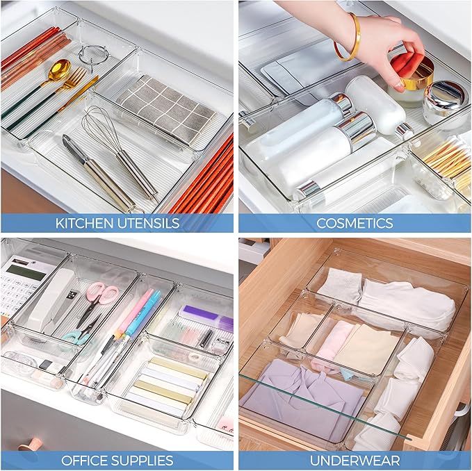 Ravinte 6 Pack Drawer Organizer - Image 7