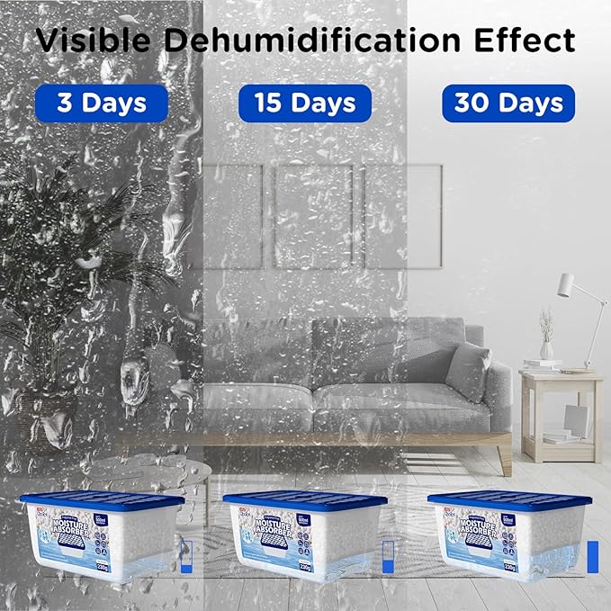 W&E Choice Moisture Absorbers, Portable Humidity Absorber Boxes - Image 5
