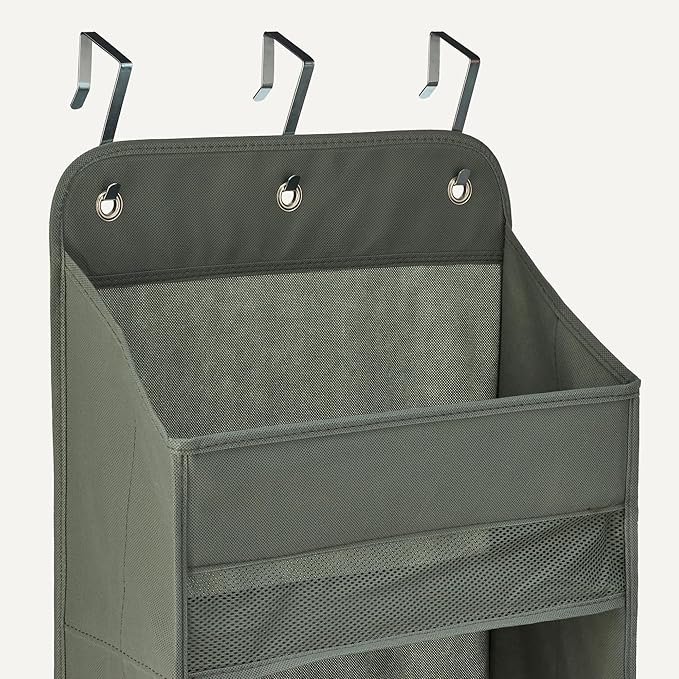 Amazon Basics 5 Tier Over the Door Organizer, 6.4 x 54.5 x 14.9 in, Dark Grey - Image 5