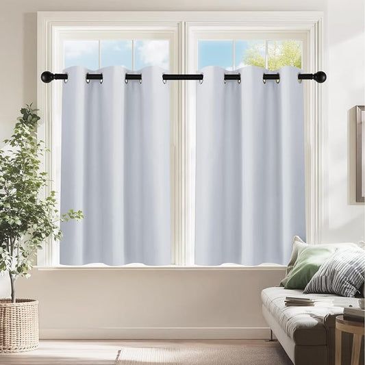 PONY DANCE Room Darkening White Curtains by PONYDANCE