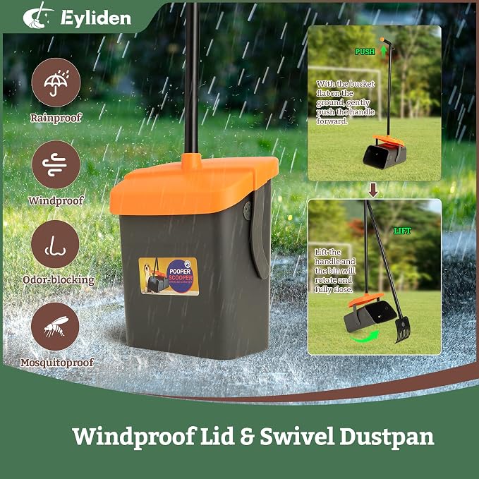 Eyliden Pooper Scooper Broom Set, Include - Image 3