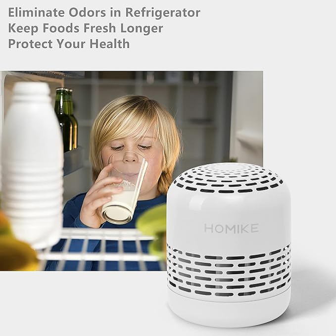 HOMIKE Refrigerator Deodorizer, Odor Eliminator, Last up to 10 Years - Image 2