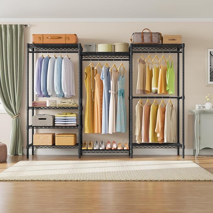 VIPEK V5 Plus Large Portable Closet Rack Freestanding Wardrobe Closet, 85.4&q...
