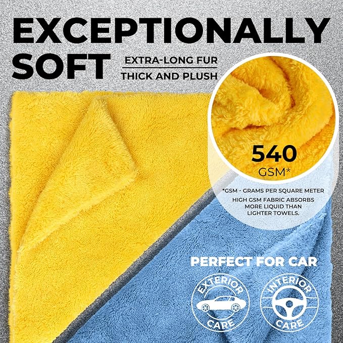 Edgeless Microfiber Towels for Cars – 6pk - Image 2