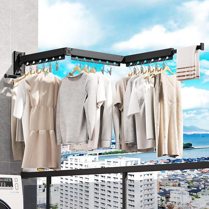 Wall Mounted Clothes Drying Rack - Image 4