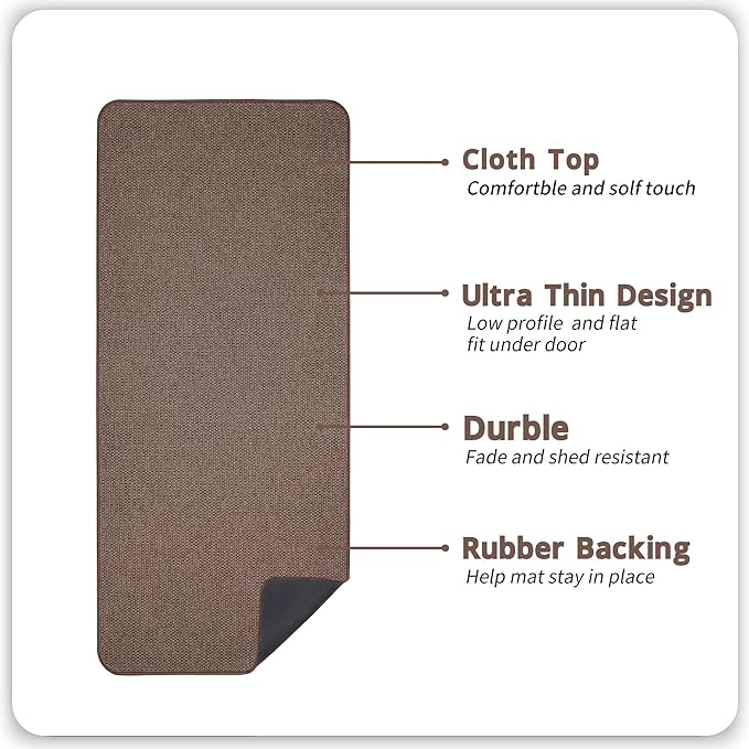 Bath Mat, Ultra Thin Bathroom Runner Rugs, Large Bath Mats - Image 2