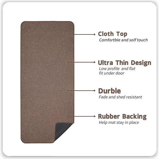 Bath Mat, Ultra Thin Bathroom Runner Rugs, Large Bath Mats - Image 2