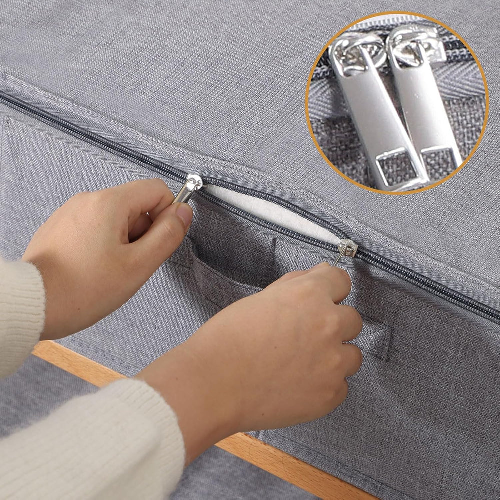 Under Bed Storage Container,Grey,23.6x11.8x5.9 Inch,3 Pack