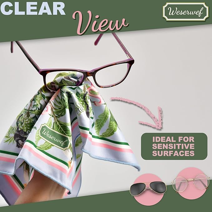 WESERWEF Design Microfiber Glasses Cleaning Cloth – Premium Cleaning Cloth - Image 6
