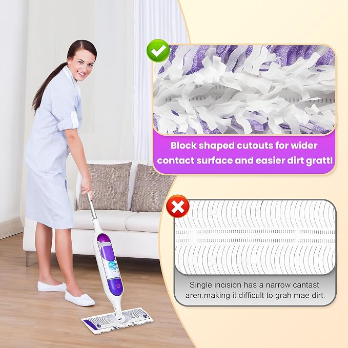 Power Mop Refills for Swiffer | 40 Count Disposable Pads for Wet & Dry Cleaning - Image 5