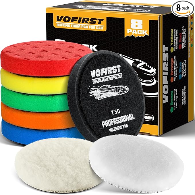 8 Pcs Polishing Pads, Buffing Pads 5.5 Inch 138mm by Unknown
