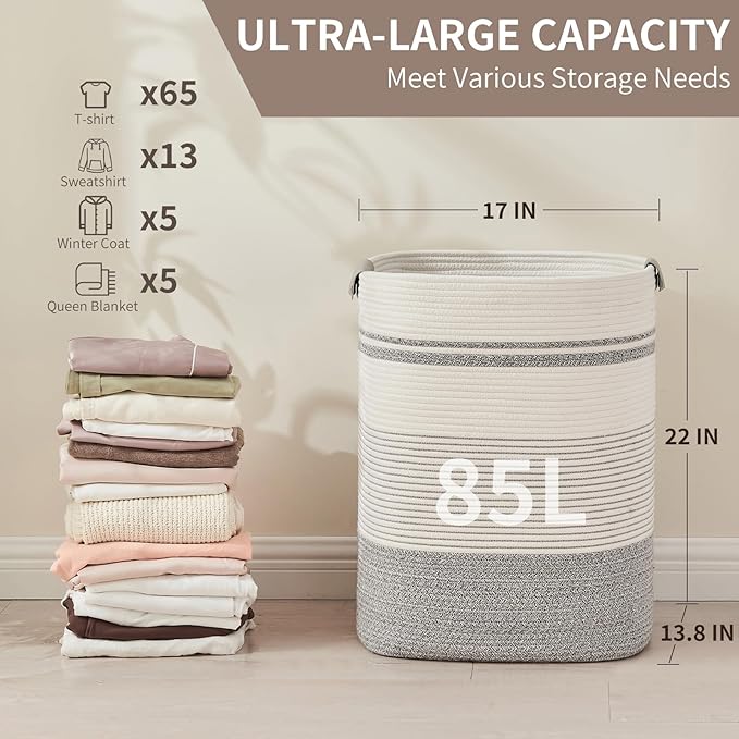 Laundry Basket with Handles - Image 2