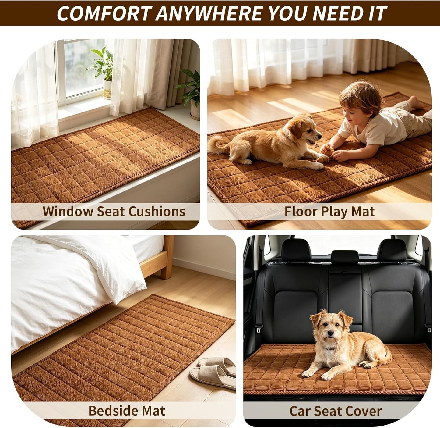 Couch Covers for Dogs Washable, 27.6"x70.9" Non Slip Couch Covers for Loveseat Sofa Pet Friendly, Soft Fuzzy Sofa Covers for Pet, Dog Couch Cover Furniture Protector(1PC,Dark Brown)