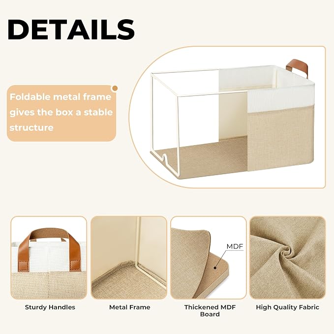 GRANNY SAYS Storage Baskets for Shelves, Closet Organizer Bins, Clothes Storage - Image 4
