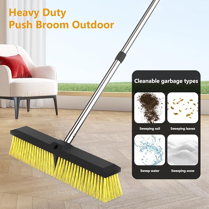 18 Inches Push Broom Outdoor - Image 2