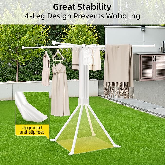 BIREN Clothes Drying Rack Foldable Extending Laundry Rack - Image 3