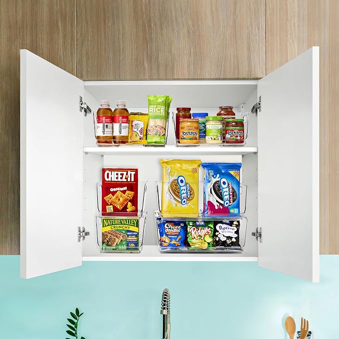 Sorbus Stackable Storage Bins Open Front - Image 3