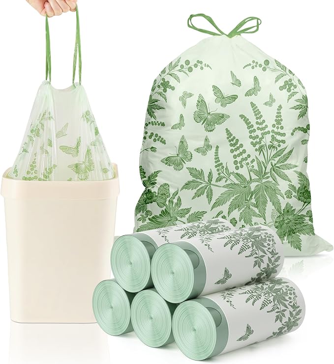 VOK 8 Gallon Trash Bags with Butterfly Printed & Sweet Wormwood Scent, by Unknown