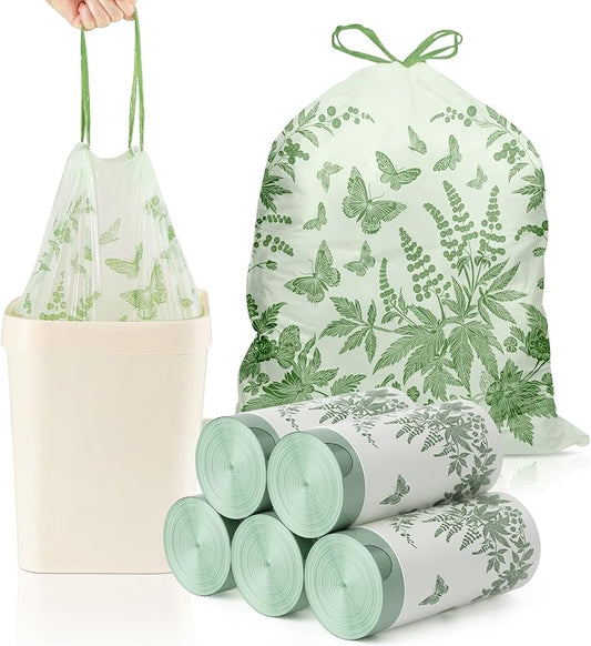 VOK 8 Gallon Trash Bags with Butterfly Printed & Sweet Wormwood Scent, by Unknown