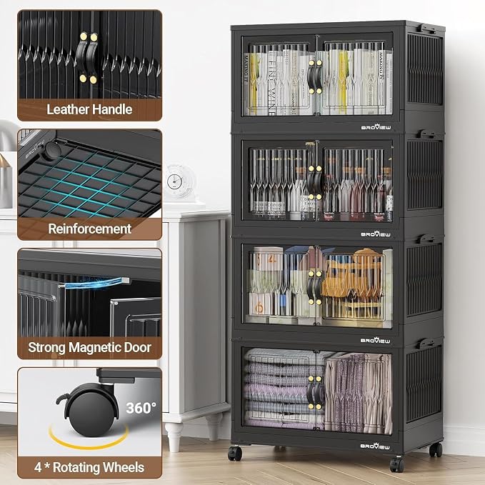 BROVIEW 240Qt Stackable Storage Bins - Image 5