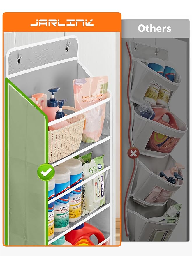 JARLINK 2 Pack Toy Stuffed Animal Storage, Over The Door Organizer W/Clear View - Image 5