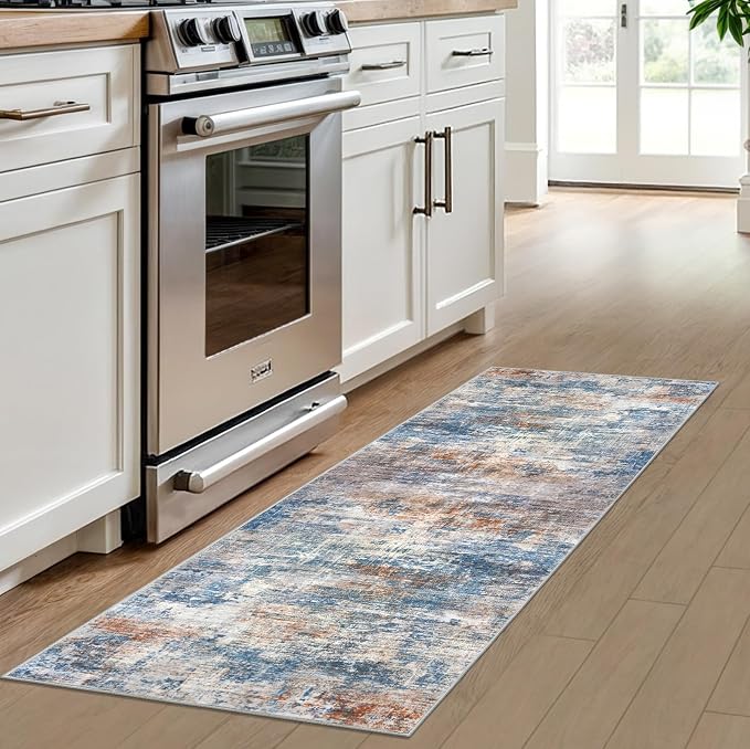 IOHOUZE Abstract Runner Rug 2x6 Ft Washable Runners - Image 2