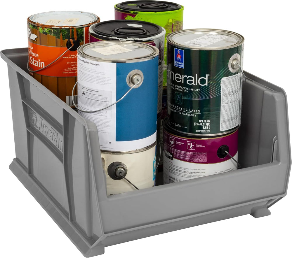 Akro-Mils 30289 Super-Size AkroBins Plastic Storage Bins, Space-Saving Stacka...