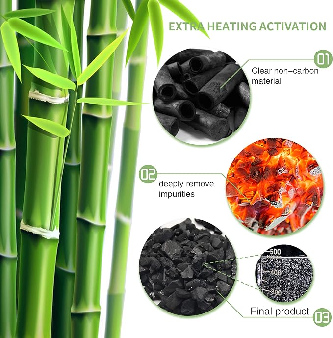 12 Pack Bamboo Air Purifying Bag, Activated Charcoal Bags Odor Absorber - Image 3