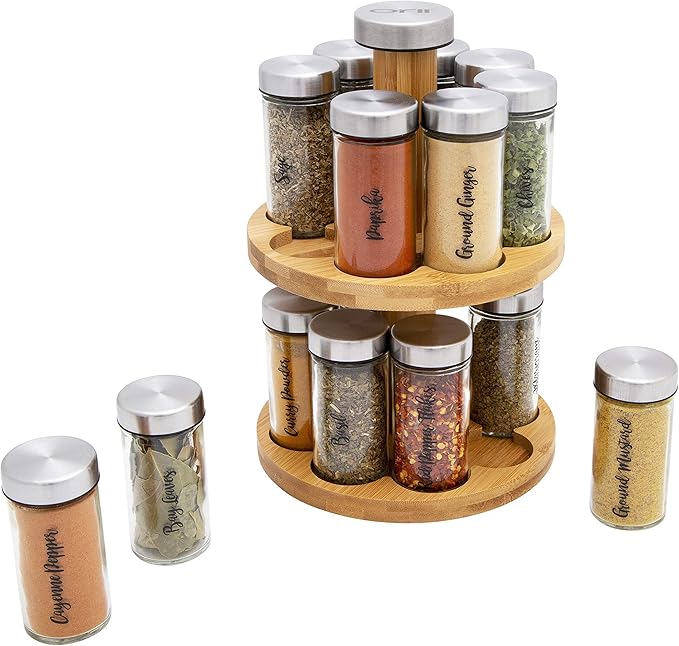 Orii 16 Jar Spice Rack with Spices Included - Image 2