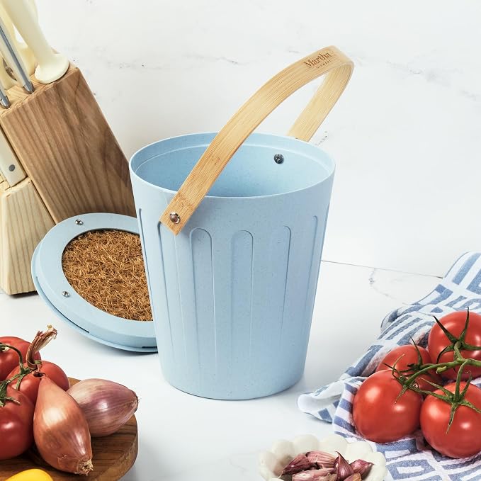 Martha Stewart Indoor Compost Bin | Countertop Composting Bucket - Image 3