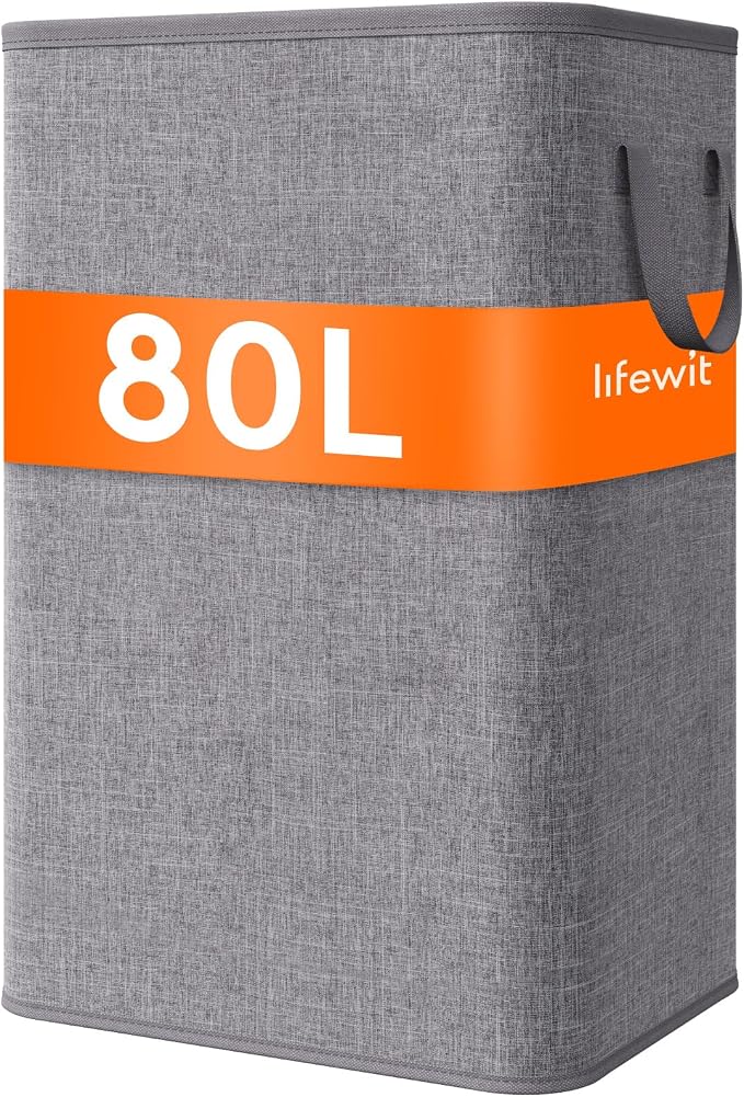 Lifewit 80L Large Tall Laundry Hamper, Collapsible Laundry Basket by Lifewit