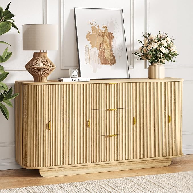 63" Tambour Dresser for Bedroom by Unknown