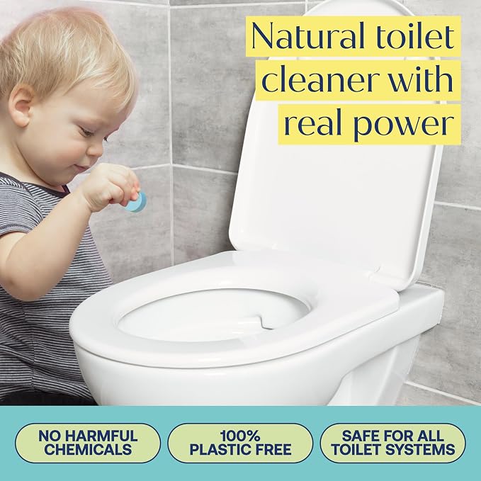 Fab Tab Toilet Bowl Cleaner Tablets, Powerful Stain Removal, No Harsh Chemicals - Image 2