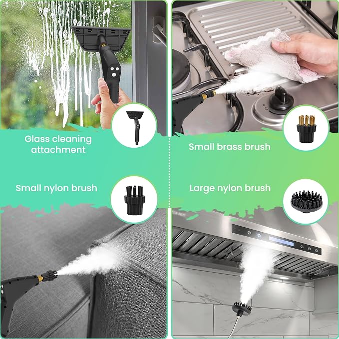 2500W Steam Cleaner for Home Use, 6-level Speed Adjustable Handle, 1.2L - Image 6
