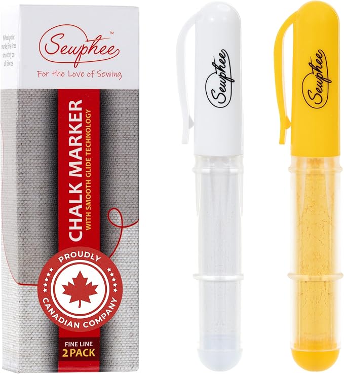 Fabric Markers for Sewing – Ergonomic Tailors Chalk Pen by Sewphee