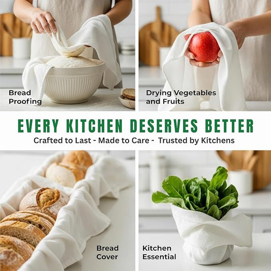 WHITEWRAP Flour Sack Towels| Tea Towel - Image 2