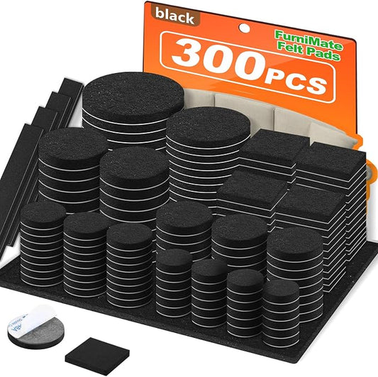 Felt Furniture Pads 300 Pieces, Furniture Pads by FurniMate