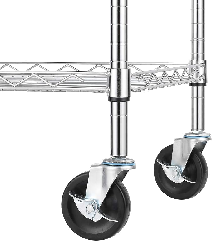 Finnhomy 3 Tier Heavy Duty Commercial Grade Utility Cart - Image 6