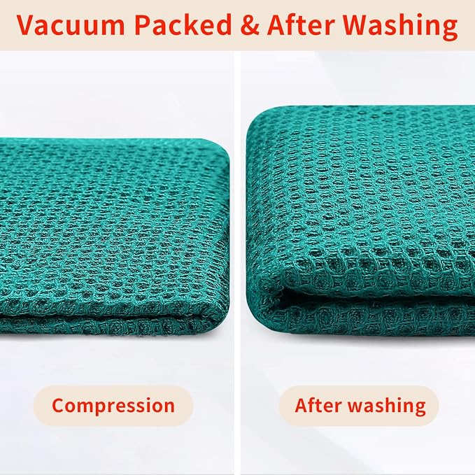 Homaxy 100% Cotton Waffle Weave Kitchen Dish Cloths, Ultra Soft Absorbent Quick - Image 7