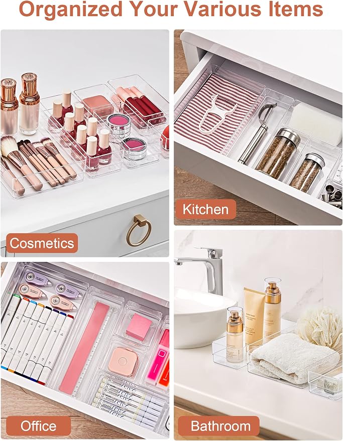 SMARTAKE 22-Piece Drawer Organizer - Image 6