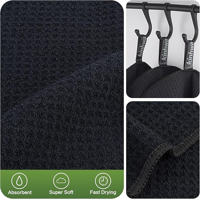 KinHwa Waffle Kitchen Towels for Washing Dishes Microfiber Dish Towels for - Image 3