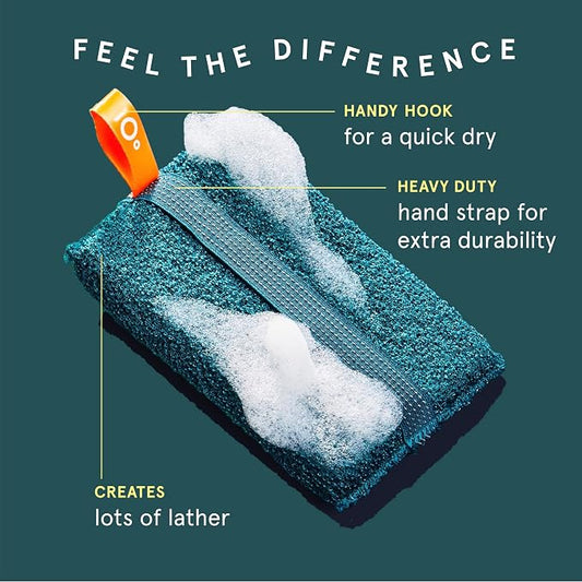 Cleanlogic Sport Exfoliating Body Scrubber, Large Exfoliator Tool - Image 2