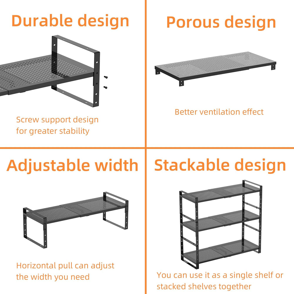 Multi-Functional Metal Shoe Rack,Expandable Adjustable Stackable Kitchen Orga...