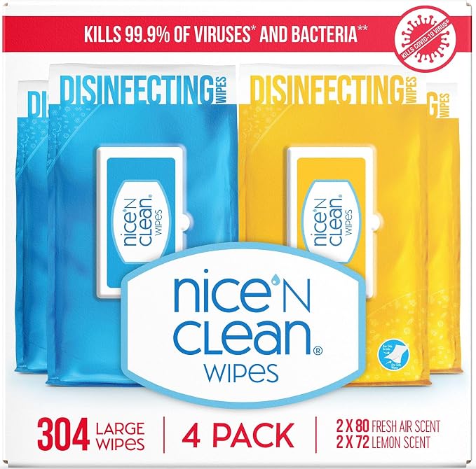 Nice 'N Clean Disinfecting Surface Wipes 304ct | Cleans & Disinfects Home & by nicencleanwipes