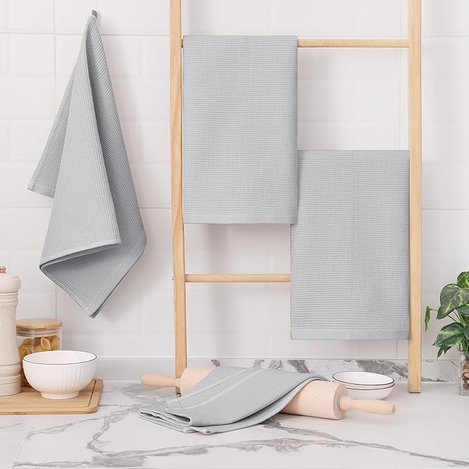 Homaxy 100% Cotton Waffle Weave Kitchen Towels - Image 7