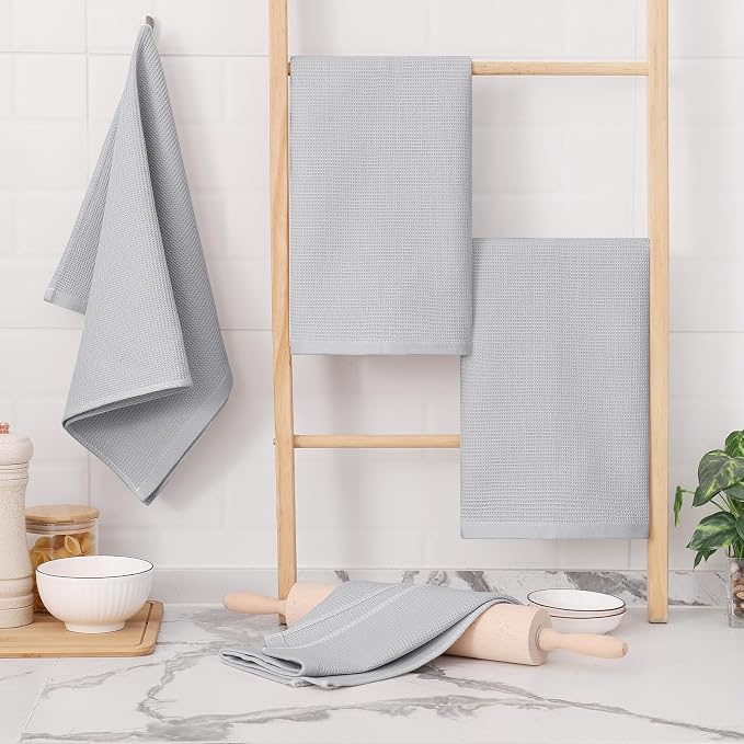 Homaxy 100% Cotton Waffle Weave Kitchen Towels - Image 7