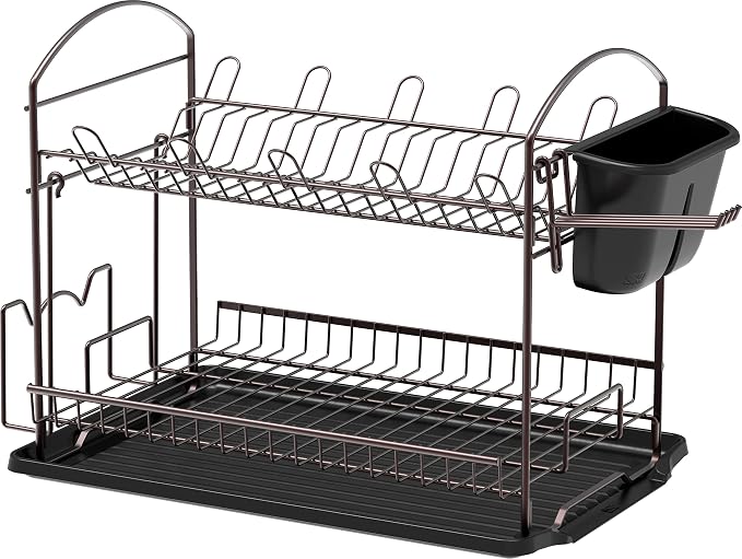 SIMPLE HOUSEWARE 2-Tier Dish Rack - Image 2