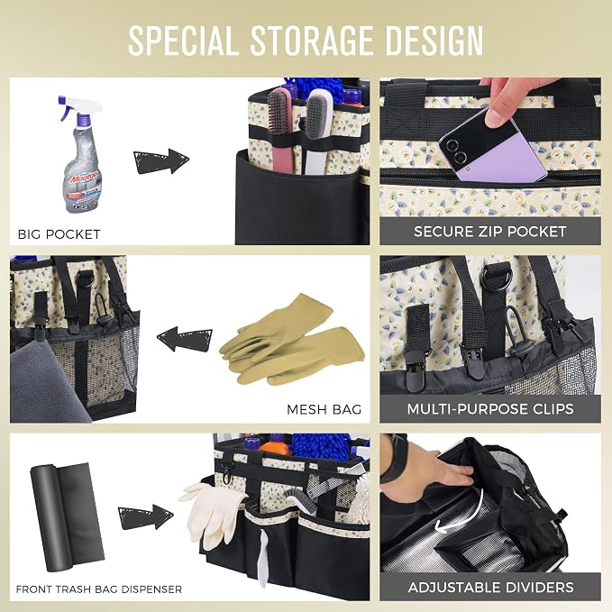 Wearable Cleaning Caddy, Cleaning Caddy Supplies Organizer - Image 2